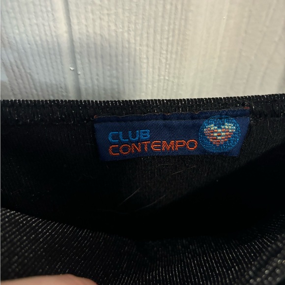 Y2K ribbed black shimmer crop tank - Picture 3 of 4